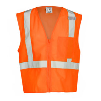 ML Kishigo Safety Vest with Outside Pocket, Ultra-Cool, Orange, Size XL