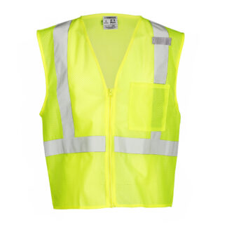 ML Kishigo Safety Vest with Outside Pocket, Ultra-Cool, Lime, Size XL