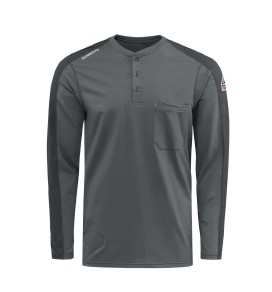 Long 4X Men's Flex Knit Henley With #517B Logo Left Chest STL2CH-LN-4X