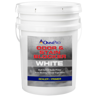 OmniPro Odor and Stain Blocker, White, 5 Gallon Pail