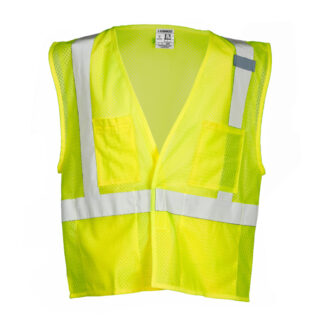 ML Kishigo Safety Vest Ultra-Cool with Outside Pocket, Velcro, Size XL