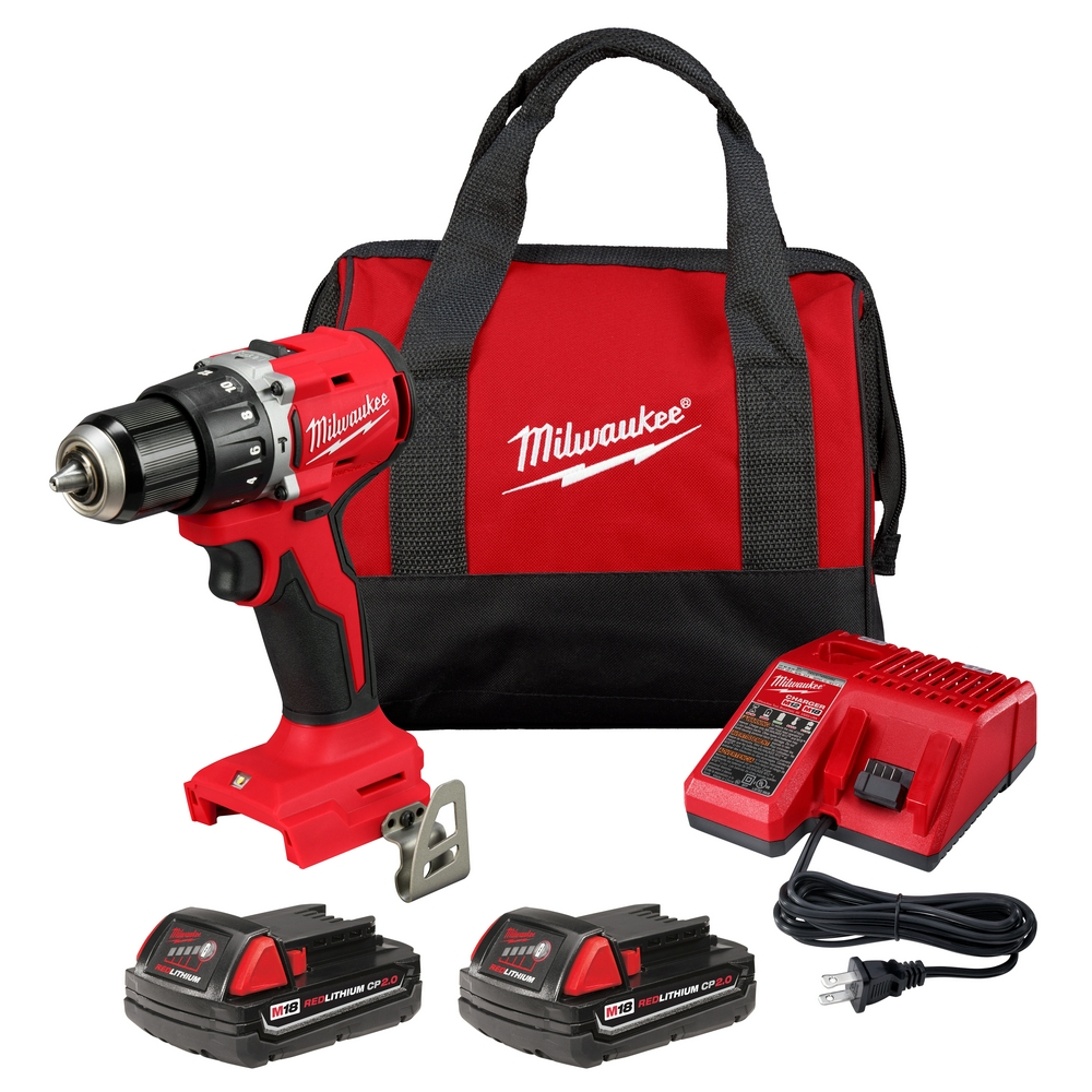 Milwaukee 3602-22ct M18 Compact Brushless 1/in Hammer Drill/driver Kit