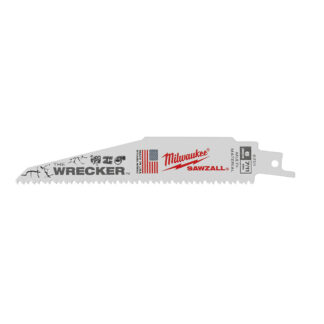 Milwaukee 6in 7/11 Tpi The Wrecker Multi-material Sawzall Blade Bulk 25