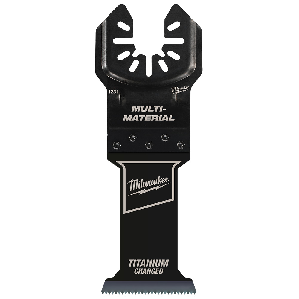 Milwaukee Open-lok 1-3/8in Titanium Charged Bi-metal Multi-material Multi-tool Blades
