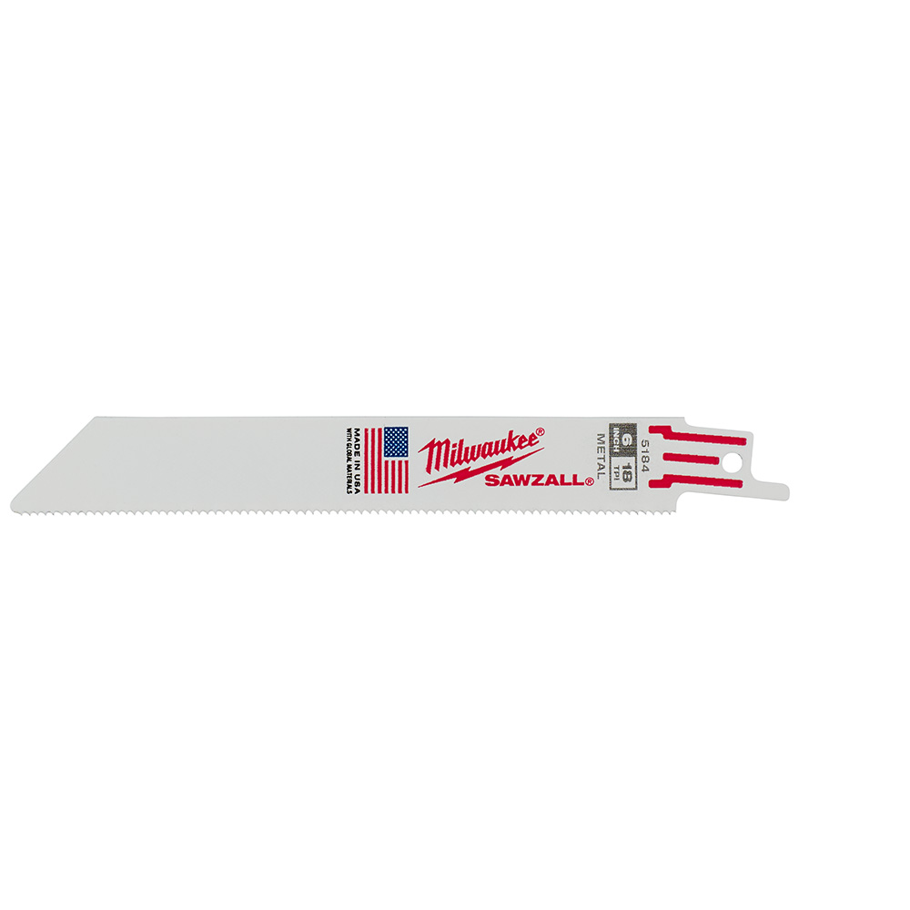 Milwaukee 6in 18 Tpi Sawzall Blades (10 Pk Bulk)