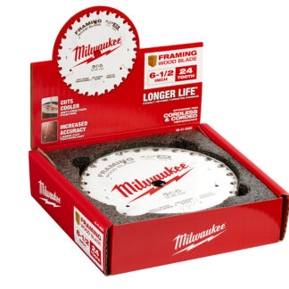 Milwaukee 6-1/2in 24t Framing Circular Saw Blades Bulk 10
