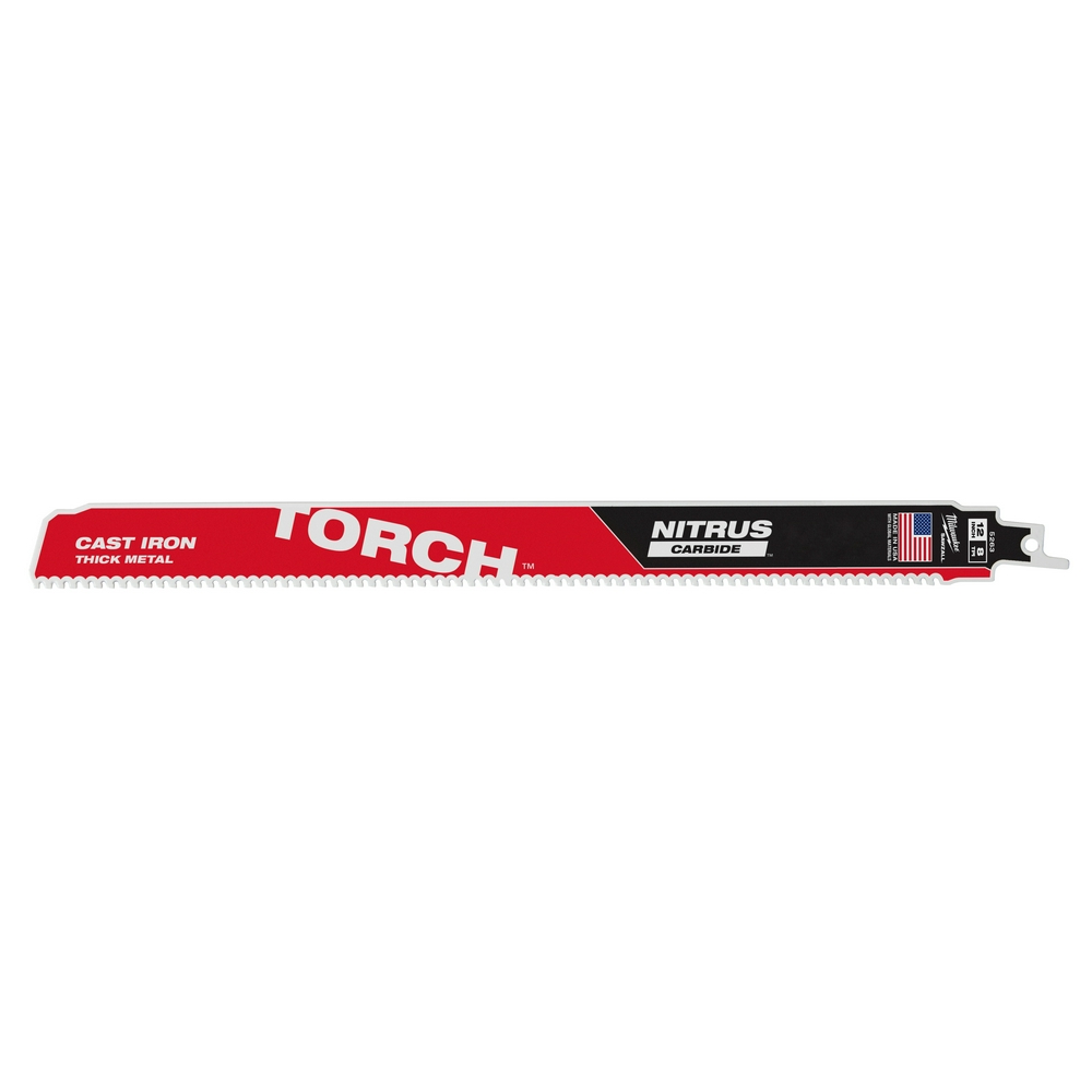 Milwaukee 12in 8 Tpi The Torch With Nitrus Carbide Sawzall Blade 5pk