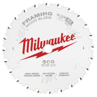Milwaukee 6-1/2in 24t Framing Blade 2pk