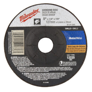 Milwaukee 4-1/2in X 1/4in X 7/8in Grinding Wheel (type 27)