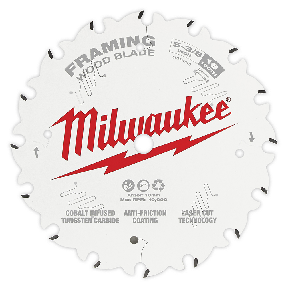 Milwaukee 5-3/8in 16t Framing Circular Saw Blade