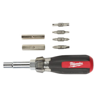 Milwaukee 13in1 Cushion Grip Screwdriver With Schrader Bit