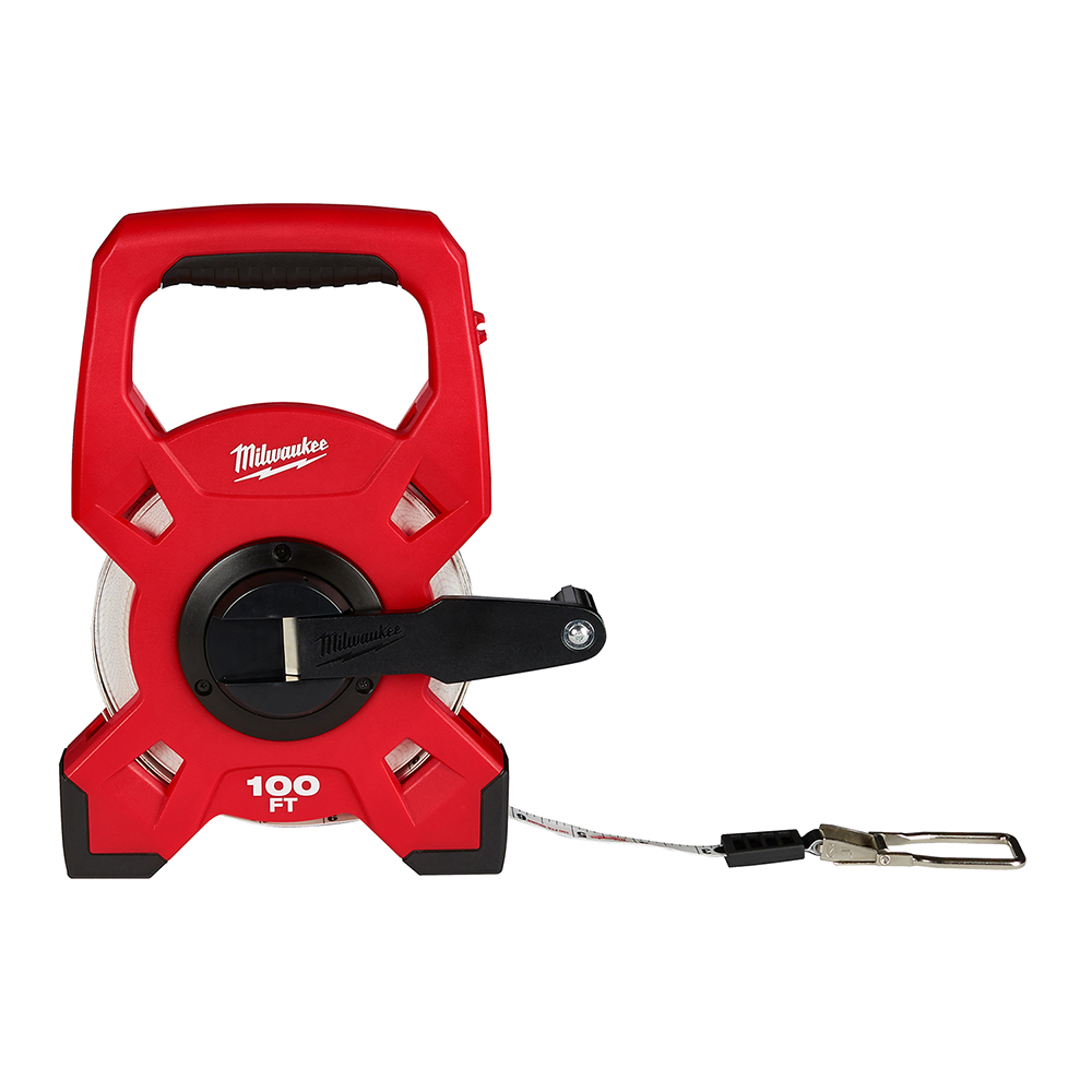 Milwaukee 100ft Fiberglass Open Reel Long Tape Measure