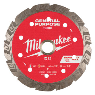 Milwaukee 5in Diam Max Turbo Gp Blade