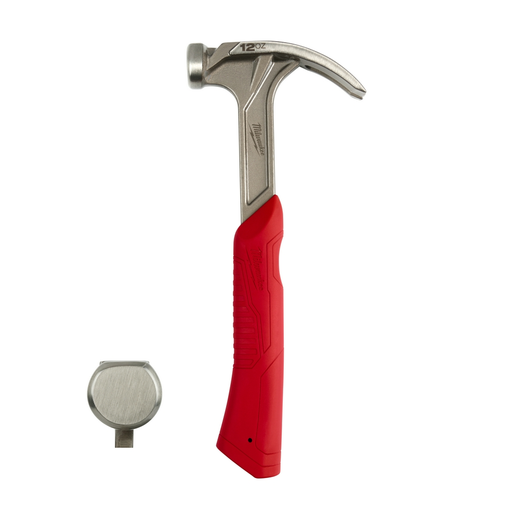 Milwaukee 12oz Smooth Face Hybrid Claw Finish Hammer