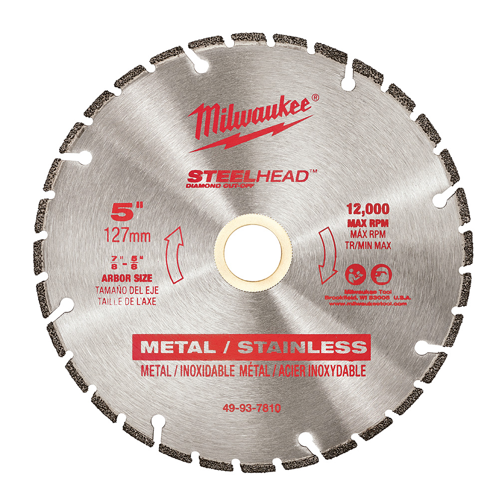 Milwaukee 5in Steelhead Diamond Cut-off