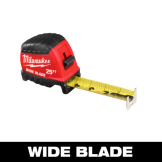 Milwaukee 25ft Long Wide Blade Tape Measure