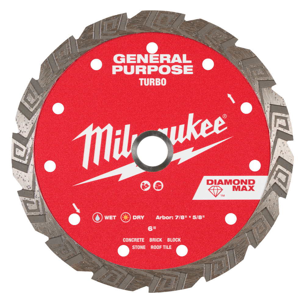 Milwaukee 6in Diam Max Turbo Gp Blade