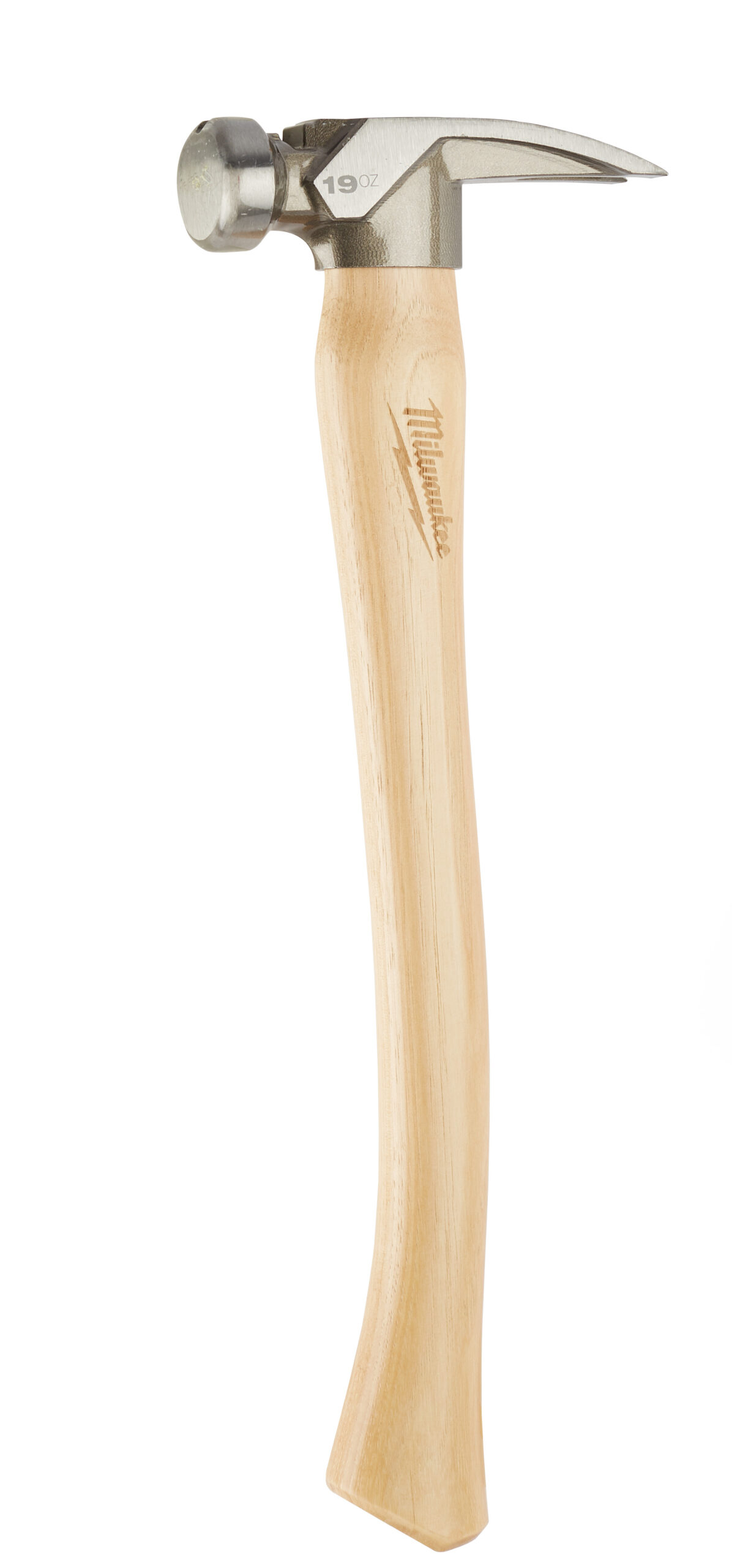 Milwaukee 19oz Smooth Face Hickory Handle Framing Hammer 16.063in Oal