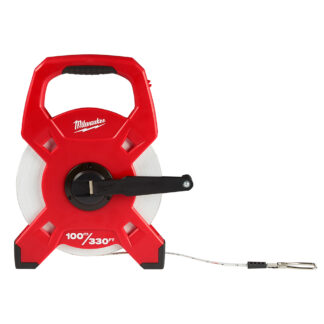 Milwaukee 100m/330ft Fiberglass Open Reel Long Tape Measure