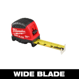 Milwaukee 30ft Long Wide Blade Tape Measure