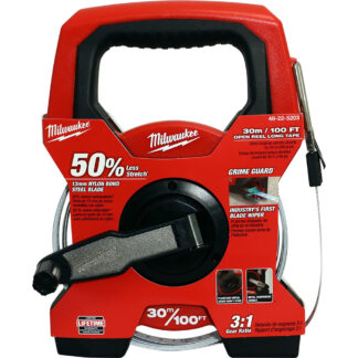Milwaukee 100ft/30m Open Reel Long Tape-steel