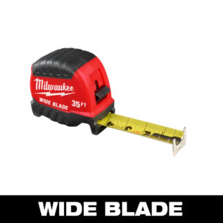 Milwaukee 35ft Long Wide Blade Tape Measure
