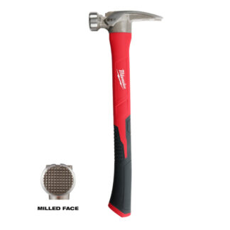 Milwaukee 21oz Milled Face Poly/fiberglass Handle Hammer 15.94in Oal