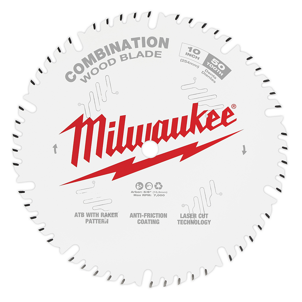Milwaukee 10in 50t Combination Circular Saw Blade