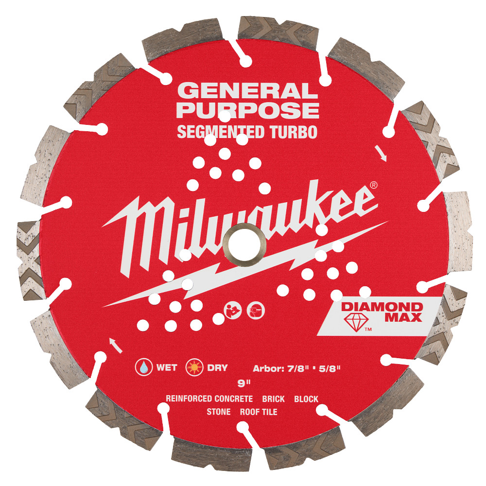 Milwaukee 9in Diam Max Segmented Gp Blade