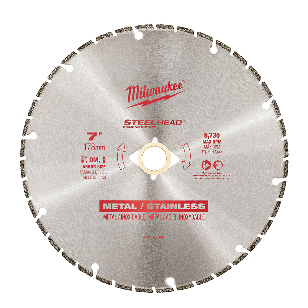 Milwaukee 7in Steelhead Diamond Cut-off