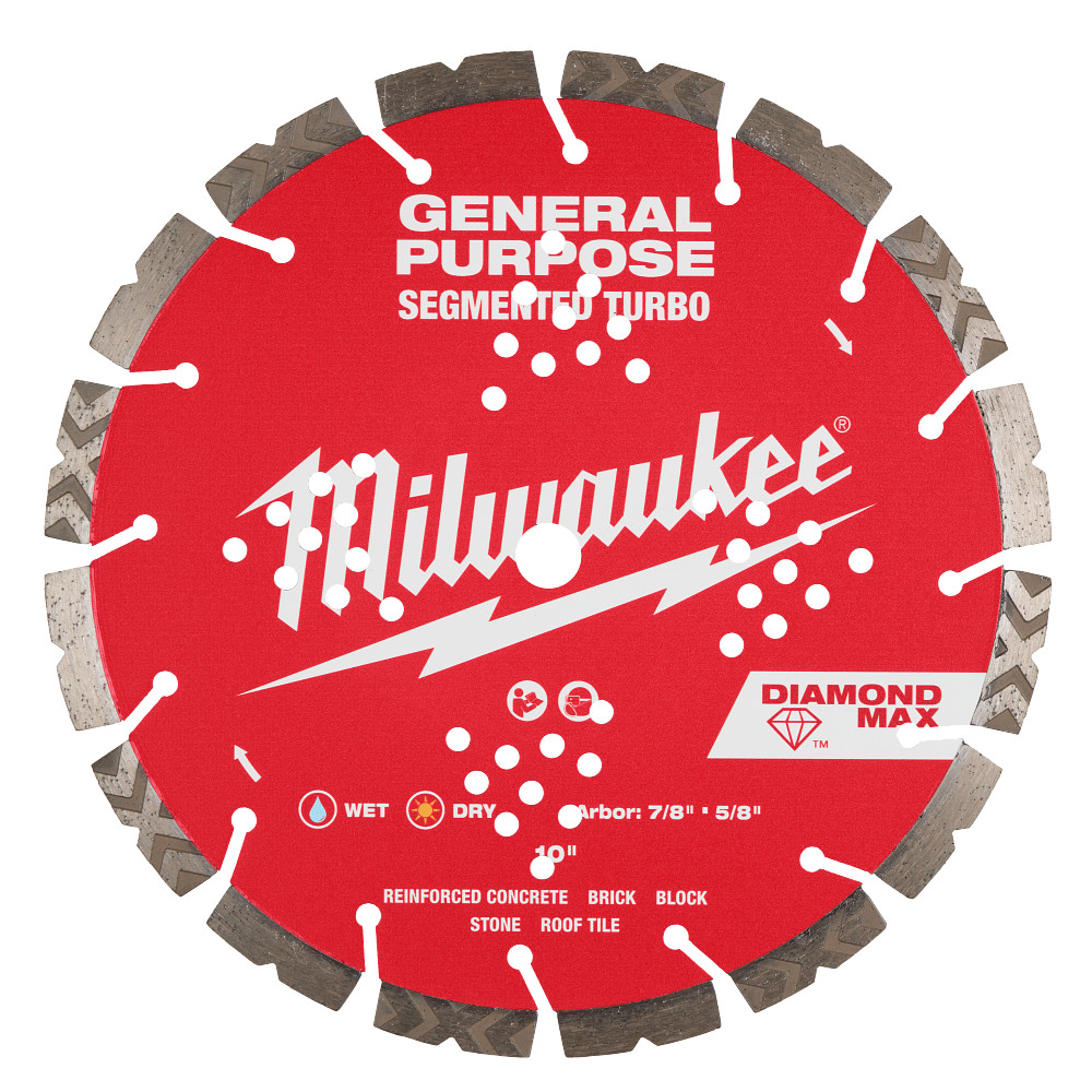 Milwaukee 10in Diam Max Segmented Gp Blade