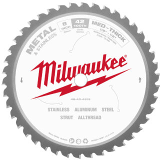 Milwaukee 8in Metal & Stainless Cutting Circular Saw Blade