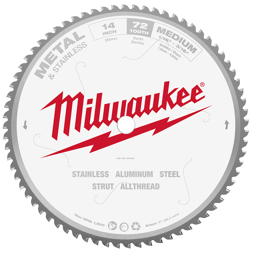 Milwaukee 14in Metal & Stainless Cutting Circular Saw Blade