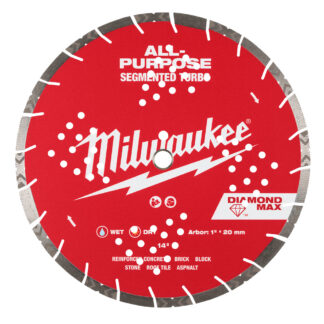 Milwaukee 14in Diamond Max All-purpose Segmented Turbo Diamond Blade