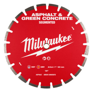 Milwaukee 14in Asphalt & Green Concrete Segmented