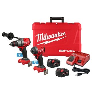 Milwaukee M18 Fuel 2-tool Combo Kit W/ One-key 1/2 Hammer Drill 1/4 Hex Impact Driver (2)