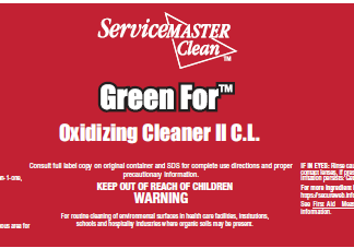 SM Label for Oxidizing Cleaner