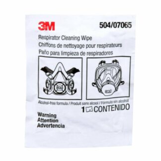 3M 504 Respirator Cleaning Wipes, (100) Pouches Per Dispenser