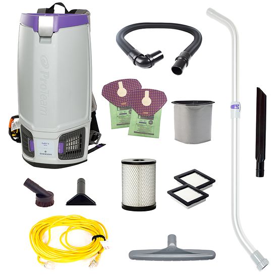 GoFit 6 HEPA, 6 qt. Backpack Vacuum With Xover Performance Telescoping Wand Tool Kit