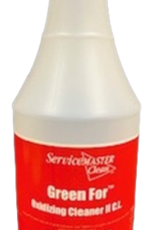 ServiceMaster Branded Green For Oxidizing Cleaner 24oz Silk Screened Bottle, Bottle Only