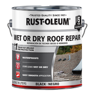 Rust-Oleum Wet Or Dry Roof Repair, 1 Gallon
