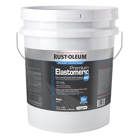 Rust-Oleum Premium 880 Elastomeric Roof Coating, 4.75 Gallon Pail