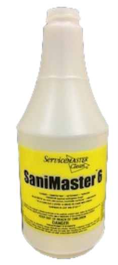 ServiceMaster Branded SaniMaster 6 24 Oz. Silk Screen, Bottle Only