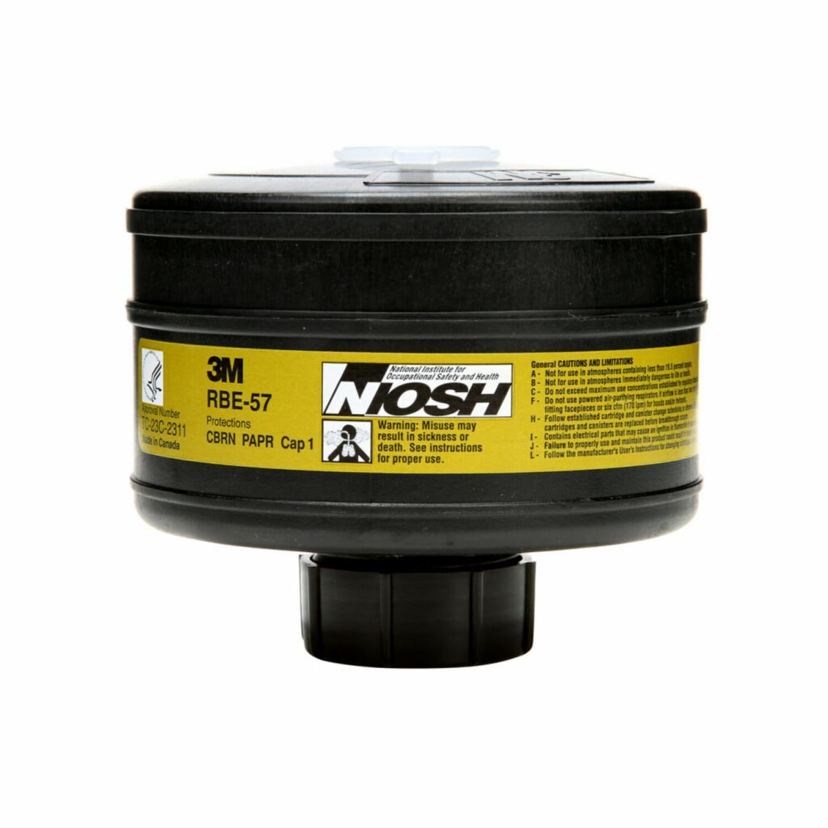 3M, Canister, For Use with 3M RBE-NM10 and RBE-L10 Hood PAPR Systems