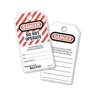 Master Lock, Lockout Tags, Do Not Operate, 12 Per Pack