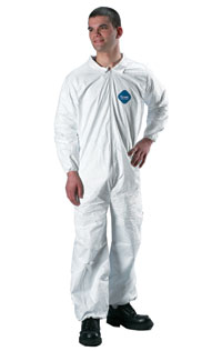 DuPont, Coveralls, Tyvek, With Elastic Wrists and Ankles, 4XL, 25 Per Case