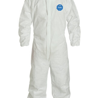 DuPont, Coveralls, Tyvek, With Elastic Wrists and Ankles, L, 25 Per Case