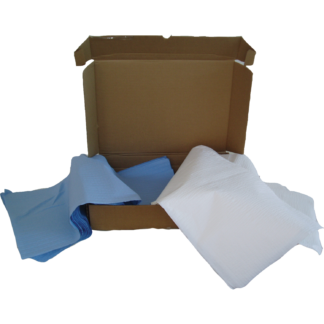 Disposable Bath Towels, White Scrim Reinforced, 15" x 40", 10 lbs.