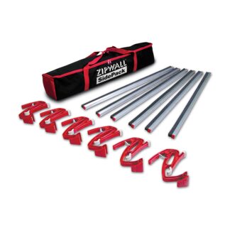 ZipWall, Side Pack with Custom Bag, 6 Side Clamps, 3' Foam Rail Mounts