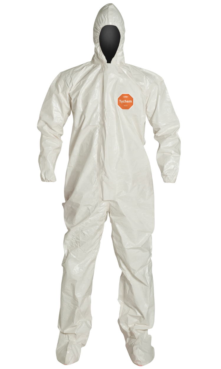 DuPont Coveralls, Tychem, 6 Per Case, Size XL
